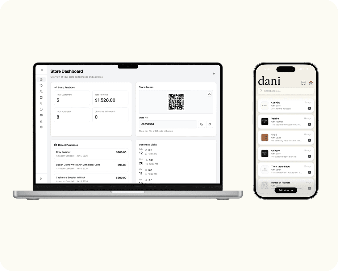 Dani Shop Interface